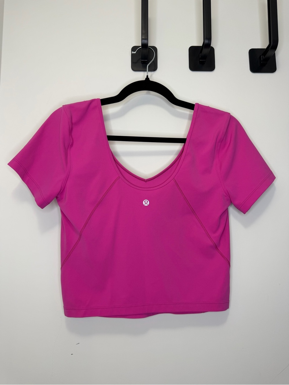 Lululemon Align Tee Nulu Cropped Sonic Pink Size 10